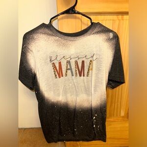 Blessed Mama Bleached Tshirt - M